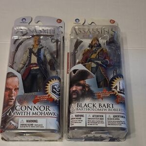 Assassin's Creed Action Figures - Connor and Black Bart